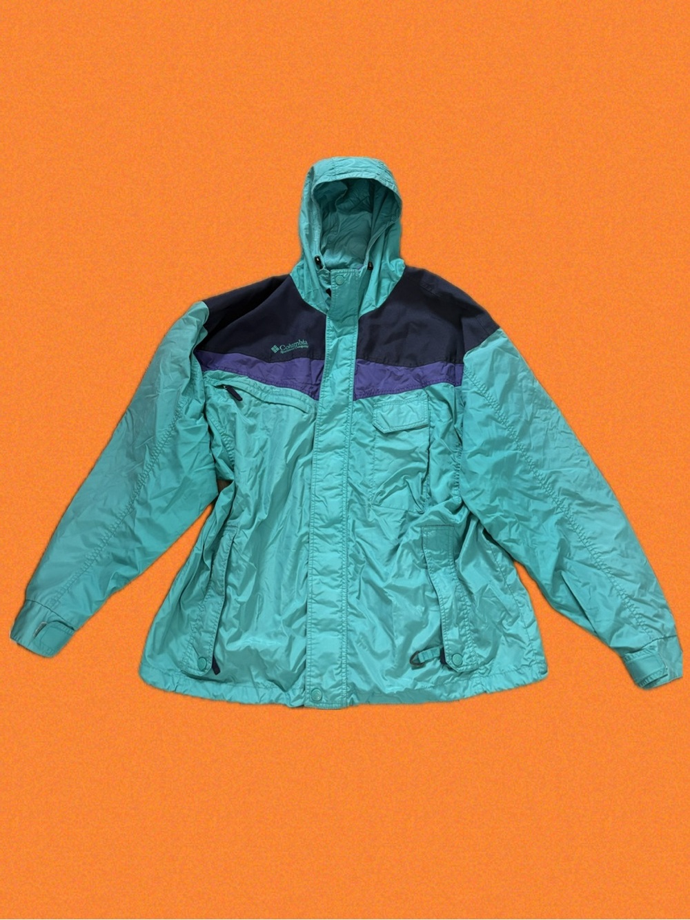 Vintage Columbia Windbreaker Colourblock Jacket